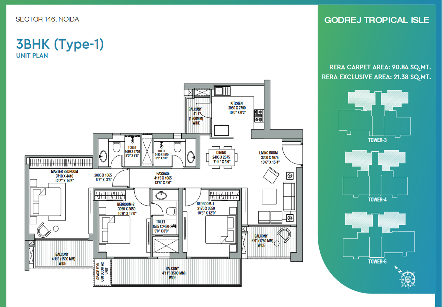 Godrej Tropical Isle Floor Plan